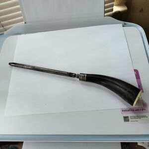 Black Horn Handle Tool.. Faux Stag or Natural Animal Horn Handle